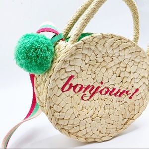 3/$15🌷sale! Gymboree "bonjour!" straw purse